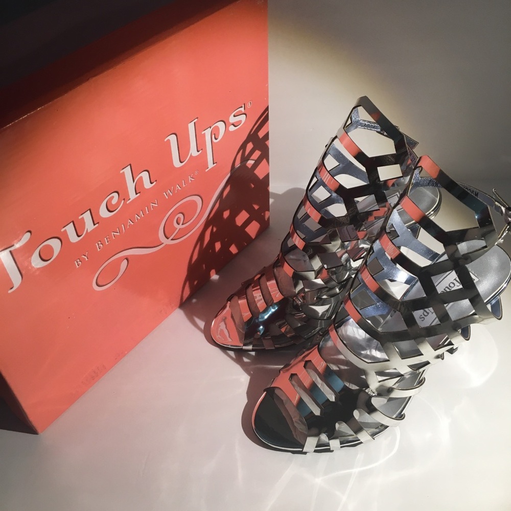 New Touch Ups silver high heels